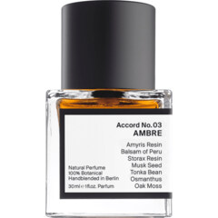 Accord No. 03: Ambre by Raer Scents / AER Scents