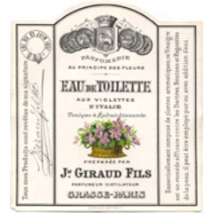 Eau de Toilette aux Violettes d'Italie von Jean-Paul Giraud et Fils