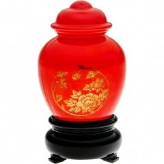 Oriental Peony Vase - Moonwind von Avon