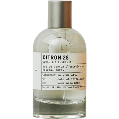 Citron 28 by Le Labo » Reviews & Perfume Facts